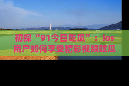 初探“91今日吃瓜”：ios用户如何享受精彩视频吃瓜时光