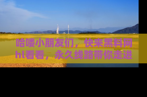 哈喽小朋友们,快来黑料网hl看看,永久线路带你走进吃瓜新天地!