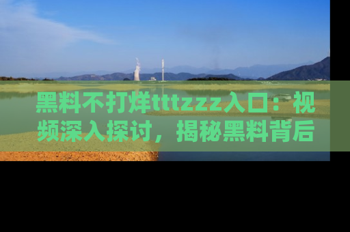 黑料不打烊tttzzz入口:视频深入探讨,揭秘黑料背后的人和事
