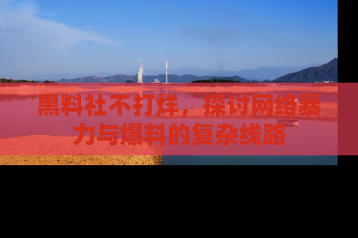 黑料社不打烊，探讨网络暴力与爆料的复杂线路