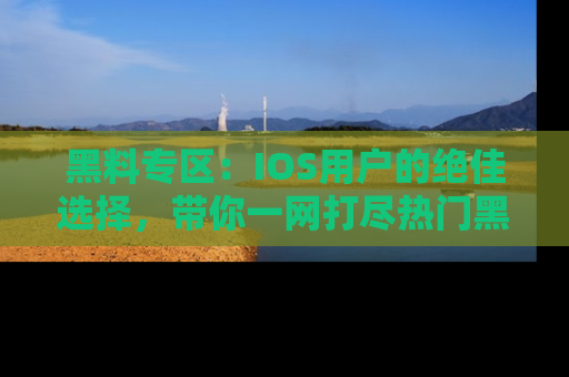 黑料专区：IOS用户的绝佳选择，带你一网打尽热门黑料资讯！