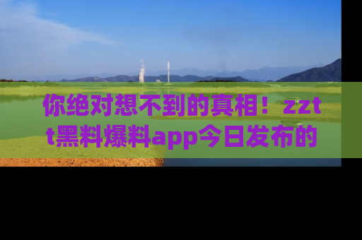 你绝对想不到的真相！zztt黑料爆料app今日发布的黑料让人叫绝！