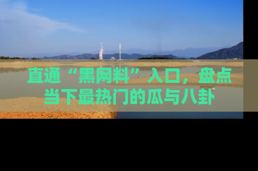 直通“黑网料”入口,盘点当下最热门的瓜与八卦